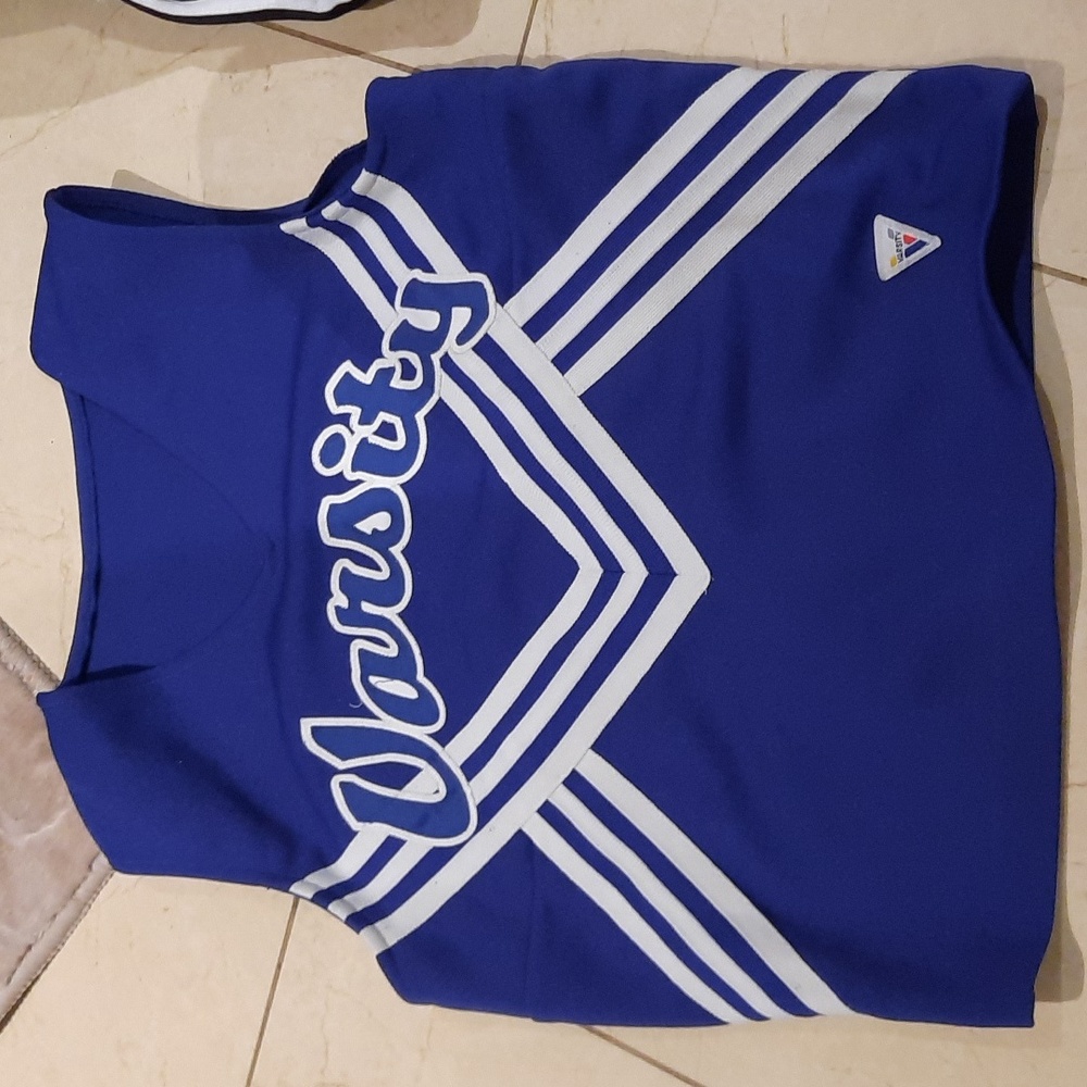 📣 SEXY PROFESSIONAL MAPLE LEAFS BLUE WHITE CHEERLEADING VARSITY UNIFORM 38
